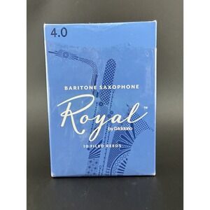 New Open Box Royal by D'addario4.0 Baritone Saxophone Reeds Filed - 10 Per Box